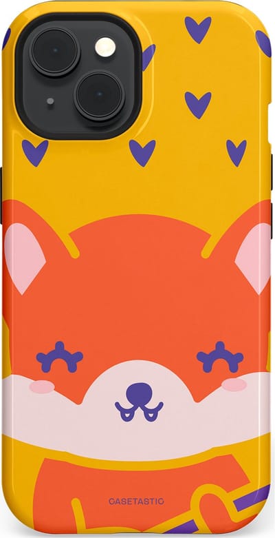 Casetastic Hoesje Geschikt voor Apple iPhone 15 Magsafe - Stijlvolle Beschermende Duo-layer Case - Vossen beat
