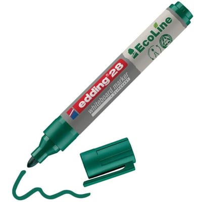 Whiteboardmarker edding 28 EcoLine rond 1.5-3mm groen