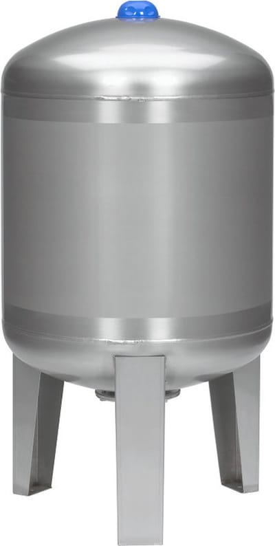 Varem expansievat, verticaal, voordruk 2 bar, rvs, 1", 100 liter