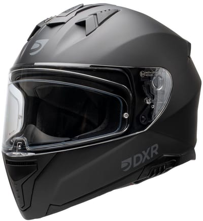 MOTOBLOUZ ELEVEN 22.06 Integraalhelm - ECE 22.06 gekeurde Helm Scooter, Motor & Brommer - Heren & Dames - Zwart - XS