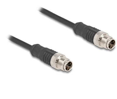 M12 8-pins X-gecodeerde industriële netwerkkabel | CAT5e | PVC | 1 meter
