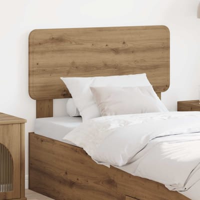 vidaXL - Hoofdbord - Artisan - Eiken - Bewerkt - hout