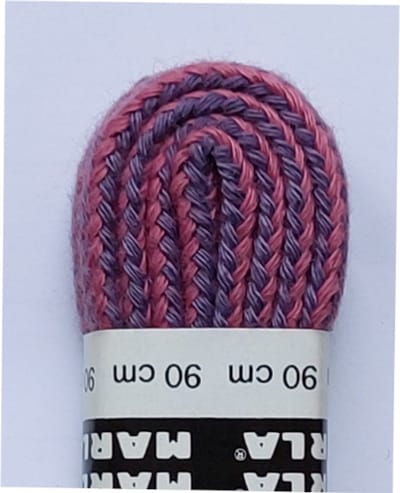 Marla Veter - Lila/Roze - Meerkleurig - Rond - Koord Veters - Lengte 90 cm - Dikte 4 mm - Schoenveter
