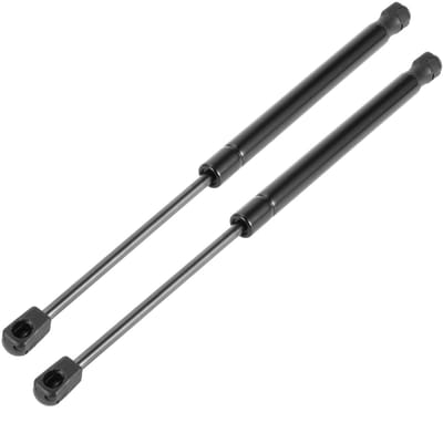 Dailygoods- Gasveer Voorste Motorkovel - Koolstofstaal - Zwart - Set van 2 - Eenvoudig te installeren - Geschikt voor Hyundai Santa Fe 2013-2018 - Steun