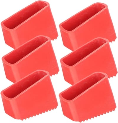 Laddervoeten - Ladderkussens - Vloer Beschermen - Antislip Ontwerp - 5.5x3.8cm - Rood