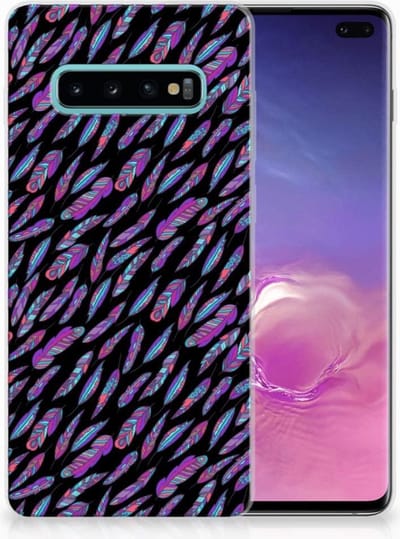 Samsung Galaxy S10 Plus TPU bumper Feathers Color