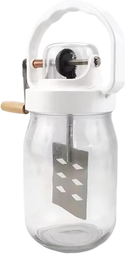 Handmixer Glas - Keuken Garde - Verse Boter Maken - Hittebestendig Reservoir - 1500 ml Capaciteit - Meerkleurig