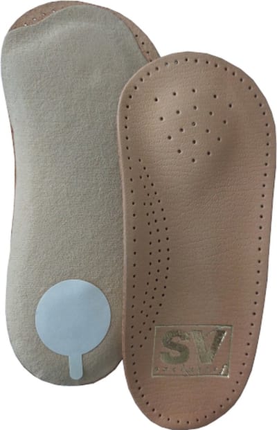 SV Exclusief Steunzool - 3/4 Inlegzool met Voetbed - Ondersteunt en ontlast de voet - Voorkomt vermoeide voeten - Maat 36
