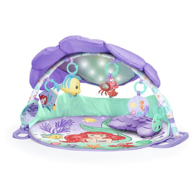 DISNEY BABY -DE KLEINE ZEEJUF- Peuter speelkleed, meegroeibaar, speelboog, sensorisch en muzikaal speelgoed, lichtjes-guirlande, babyshower cadeau