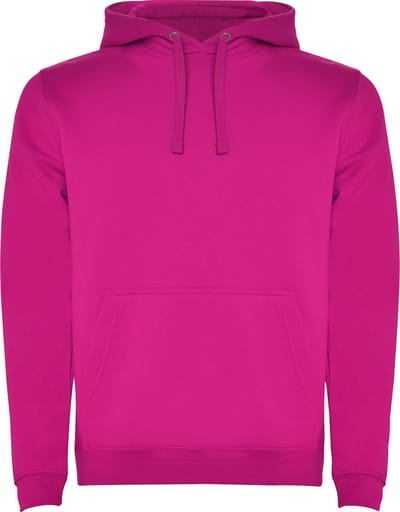 Fuchsia unisex kinder hoodie met capuchon en koord Urban merk Roly 12 jaar 146-152