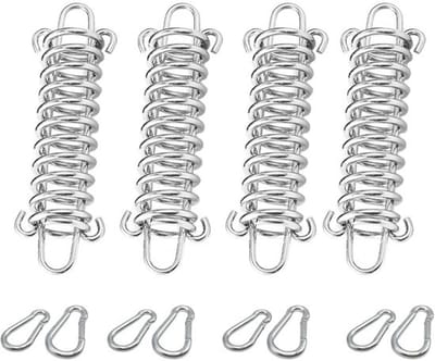 Dailygoods- Trekveren - 4 Sets - Bevestigingsset - Roestvrij Staal - Zeer Sterk - Voor Campingtent/Luifel - Koppeling