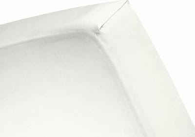 YOON hoeslaken katoensatijn crème - 90x200 cm - GOTS gecertificeerd 100% katoensatijn