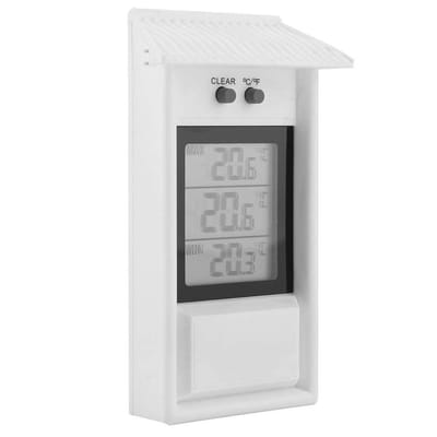 Dailygoody - Indoor buitenthermometer - Temperatuur- en vochtigheidsmonitor - Draadloze hygrometer - Wit - Waterdicht - Geschikt voor binnen en buiten