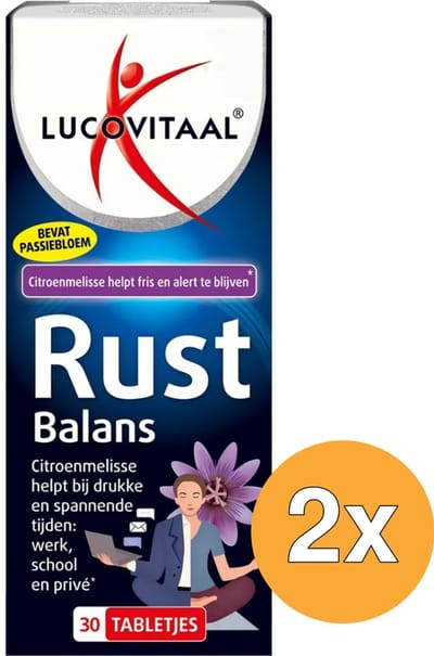2x Lucovitaal Rust Balans (30 tabletten)