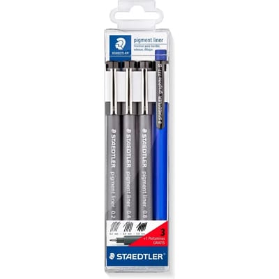 Set van 3 gekalibreerde viltstiften en mechanische potloden Staedtler