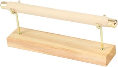 Sieradenstandaard Houten - Juwelen Display - Sieraden Opbergen - Moderne Stijl - 1 Laags - Beige