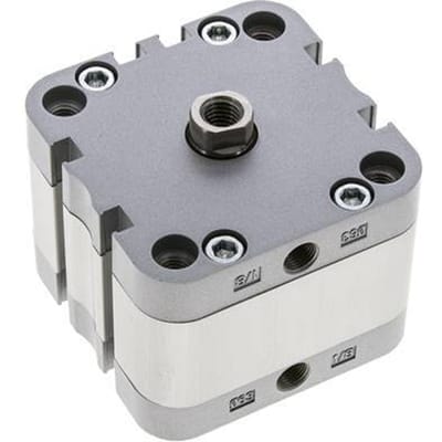 ISO 21287 Compacte Dubbelwerkende Cilinder 63-10mm - Magnetisch