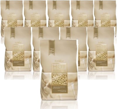 ItalWax Film Wax Witte Chocolade 10Kg - Professionele Hars voor Waxing - 10 Zakjes per Box
