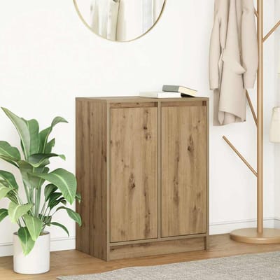 vidaXL - Dressoir - ambachtelijk - spaanplaat - hout - ambachtelijk - 57x34x76 - cm