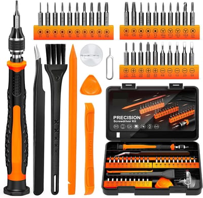 Famanu – 38-delige precisieset – Torx- en sterbits – Magnetische schroevendraaiers voor telefoon, console en laptop