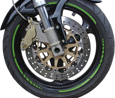 Foliatec PIN-Striping 'Racing' voor velgen Neon-Groen - Breedte = 7mm: 14x 41cm