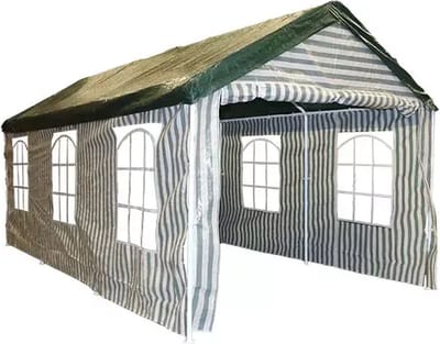 Buitengewoon Boet Partytent 300x600 cm - Groen/Wit