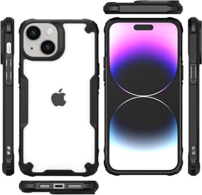 Multimedia & Accessoires TPU Backcover Case Hoesje geschikt voor Apple iPhone 15 – Transparant - Telefoonhoesje – TPU – Harde Plastic - Schokabsorberend - Schokbestendig