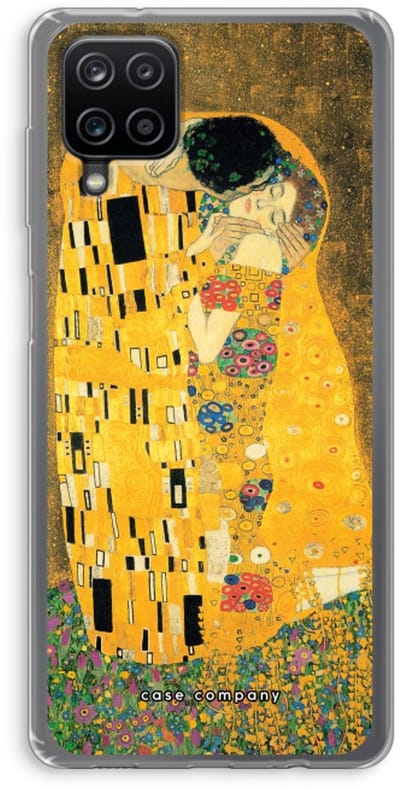 Case Company® - Hoesje geschikt voor Samsung Galaxy A12 hoesje - Der Kuss - Soft Cover Telefoonhoesje - Bescherming aan alle Kanten en Schermrand
