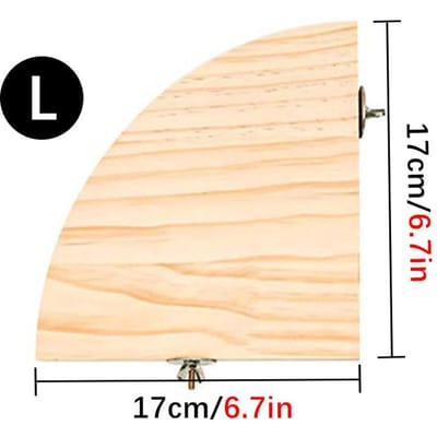 Waaiervormige Vogel Papegaai Houten Standrek Vogelkooi Accessoires Zitstok voor Klein Dier Chinchilla Eekhoorn Hamster Standbord