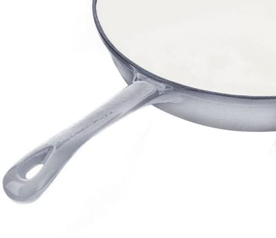 Emaillen Koekenpan 20cm - Gietijzeren Pan met Vaccum Coating