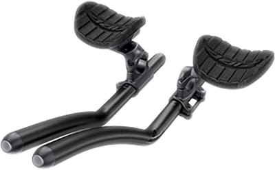 Fiets Stuur Opzetstuk - Triatlon Stuur Tijdrit Stuur - Aerodynamisch Fietsen - Verstelbare Armsteunen - 110 MM RISE - Zwart
