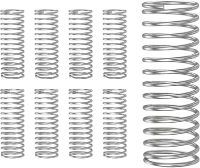 10 stuks drukveren, veer van roestvrij staal 304, draaddiameter 0,7 mm, buitendiameter 10 mm, lengte 30 mm