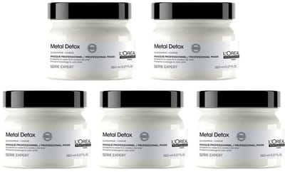 5x L'Oréal Professionnel Metal Detox Mask 150ml