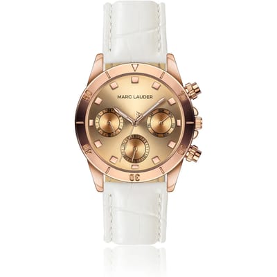 Horloge met krokodillenband Marc Lauder Valencia