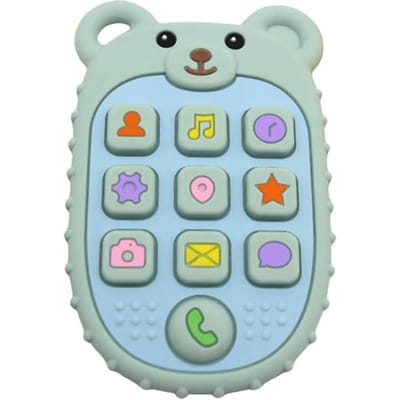 Nieuwe Baby Bijtring Mobiele Telefoon Vorm Siliconen Bijtring Tandjes Speelgoed Kinderen Sensorisch Educatief Speelgoed baby cadeau set