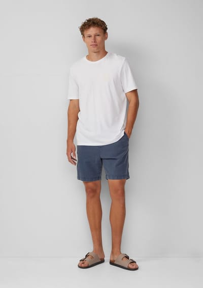 Short van textiel met structuur QS
