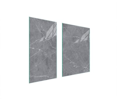 TMK ArtDeko Serie - Snijplank - 75x52 cm - Marmereffect - Glas - Universeel Gebruik