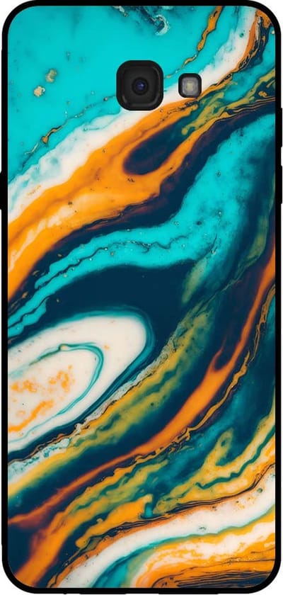 Smartphonica Telefoonhoesje voor Samsung Galaxy A7 2017 marmer look - backcover marmer hoesje - Groen geschikt voor Samsung Galaxy A7 2017