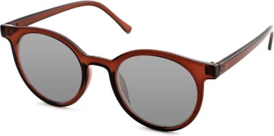Vista Bonita CLASSIC – Zonneleesbril UV400 – Sterkte +1.00 – Kleur Crafty Brown – Groot model – Eyecatcher – Ronde pasvorm – Flexveren - Inclusief bijpassende etui en doekje
