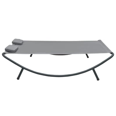 vidaXL - Loungebed - stof - antraciet