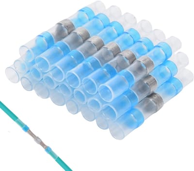 Complete Solder Connector Set van 100 Stuks - Waterdichte Bump Connectors en Crimpverbindingen voor Elektronica en Huishoudelijke Toepassingen