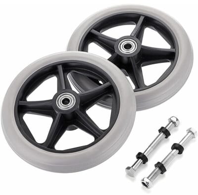 onderdelen 6 inch rubberen vervangingswiel voor rolstoel voorwielen rollator vervanging zwenkwielen antislipwielen accessoires reservewiel voor