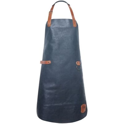 KARLOWSKY Leren Slabbenschort - Inktblauw Blauw