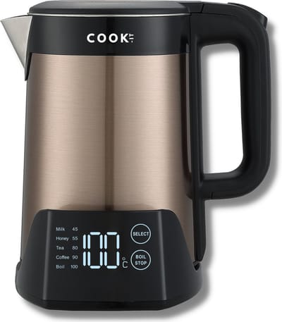 Digitale Waterkoker met Temperatuurregeling 45°C tot 100°C - RvS - Warmhoudfunctie - Kettle - COOK-IT Luxury