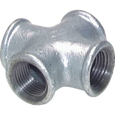 Rp 4'' Binnendraad Verzinkt Gietijzeren Kruissok 25 Bar - FL4X-F-IZ-400R