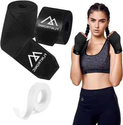 Boxing Bandages voor Mannen en Vrouwen, Perfect voor Martial Arts, Sparring en Kickboxing met Duimlus en Klittenbandsluiting, Ideaal voor Muay Thai en MMA