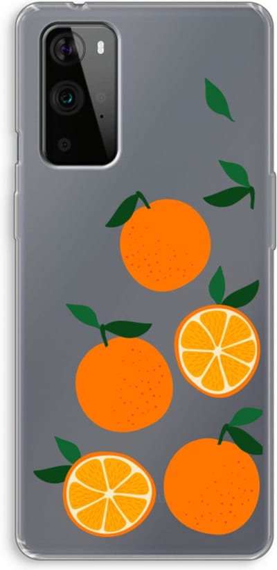 Case Company® - Hoesje geschikt voor OnePlus 9 Pro hoesje - Will you be my clementine - Soft Cover Telefoonhoesje - Bescherming aan alle Kanten en Schermrand