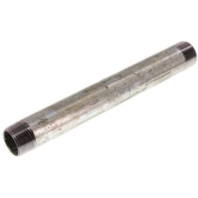 R 3/4'' Verzinkt Stalen Dubbele Pijpnippel 50 Bar DIN 2982 - 200mm [2 Stuks]