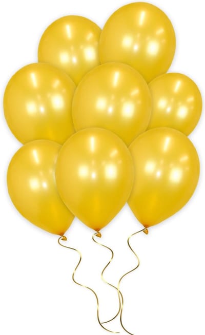 LUQ - Luxe Metallic Gouden Helium Ballonnen - 100 stuks - Verjaardag Versiering - Decoratie - Latex Ballon Metallic Goud