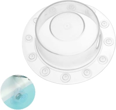 Overloopdeksel voor Badkuip met Sterke Handgreep - Duurzaam Afvoerdeksel, 15.2 cm Diameter, Waterdicht en Antikalk